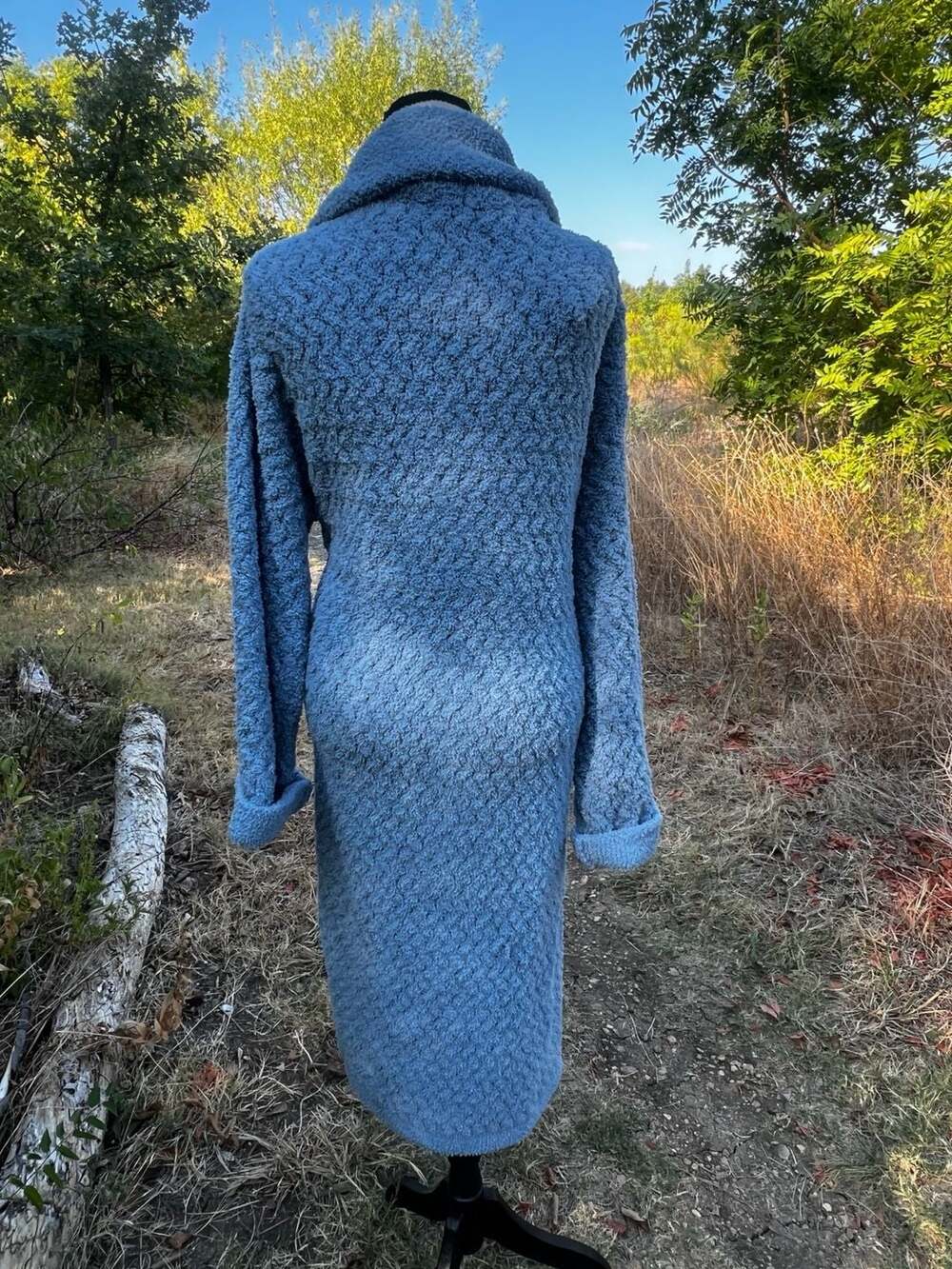 Sunday Citizen Snug Waffle Robe Blue - Picture 8 of 12